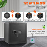 VEVOR Safe 1.8 Cubic Feet Home Safe Steel for Cash Gold 15.75x13x16.9 inch - Side View