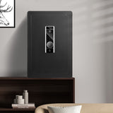 VEVOR Safe 2.2 Cubic Feet Home Safe Steel for Cash Gold 15.75x13x23.6 inch - Low Angle
