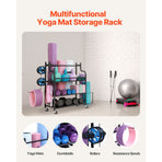 Home Gym Workout Equipment Organizer Yoga Mat Storage Weight Rack Dumbbell 1035 x 405 x 885 mm