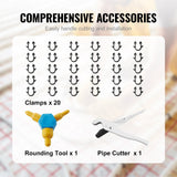 PEX-AL-PEX Tube, 300M, 16 mm Diameter Aluminum-Plastic Composite Pipe Oxygen Barrier Radiant Floor PEX Pipe, 2 mm Thickness Radiant Heat Floor Plumbing Inner Aluminum Layer PEX Tubing Pipe