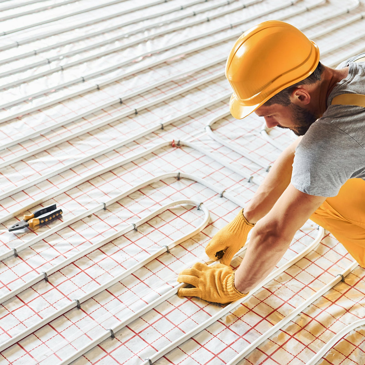 PEX-AL-PEX Tube, 300M, 16 mm Diameter Aluminum-Plastic Composite Pipe Oxygen Barrier Radiant Floor PEX Pipe, 2 mm Thickness Radiant Heat Floor Plumbing Inner Aluminum Layer PEX Tubing Pipe