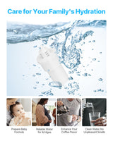 VEVOR Pitcher Water Filters 3-pack Replacements for Water Filter Pitcher 6216 - Rear View