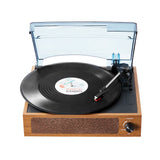 VEVOR Bluetooth Vinyl Record Player 3-Speed Belt Driven Turntable 3W Speakers