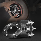 VEVOR 1" 6"x5.5" Wheel Spacers Wheel Adapters 6 Lug Forged Spacer 4 PCS Black