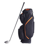 VEVOR Golf Cart Bag with 14 Way Organizer Divider Top, 36” 13 Pockets Premium Cart Bag, Durable 600D Polyester Fabric Golf Bags with Handles & Dust Cover & Detachable Straps for Men & Women, Black & Orange - Extra Image