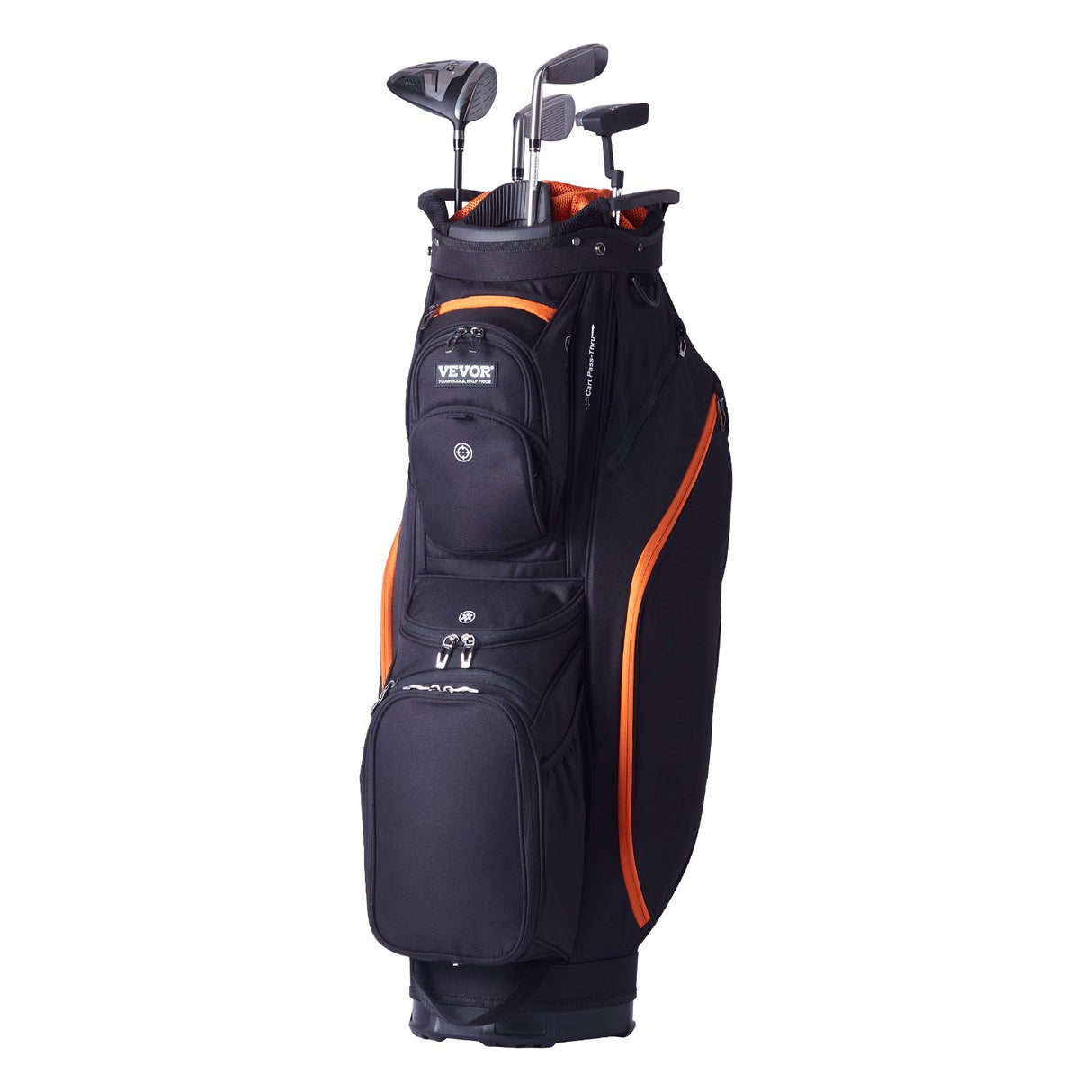 VEVOR Golf Cart Bag with 14 Way Organizer Divider Top, 36??13 Pockets Premium Cart Bag, Durable 600D Polyester Fabric Golf Bags with Handles & Dust