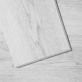 VEVOR Interlocking Vinyl Floor Tiles 48 x 7.3 inch, 10 Tiles 5.5mm Thick Snap Together, Light Gray Wood Grain DIY Flooring for Kitchen, Dining Room, Bedrooms & Bathrooms, Easy for Home Decor
