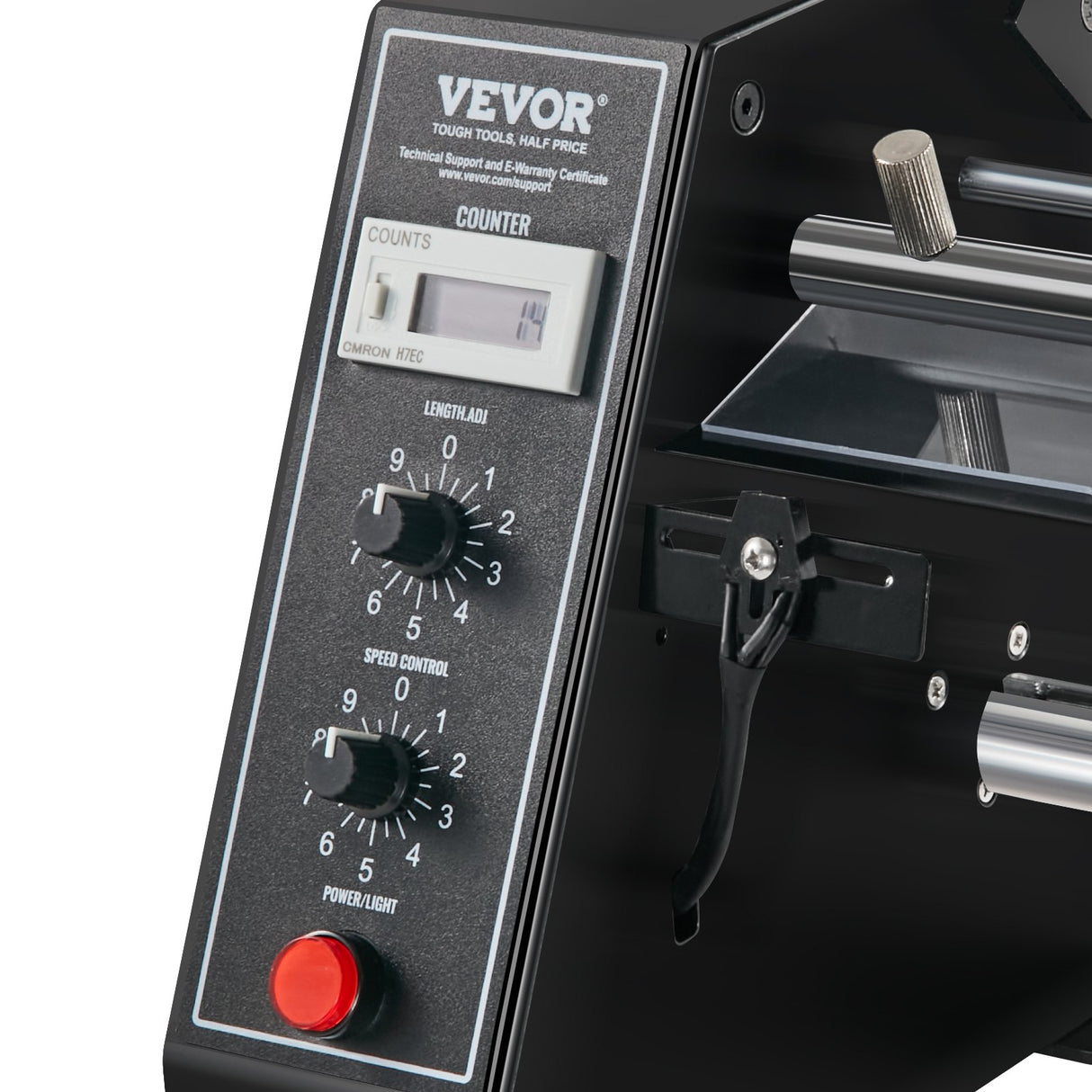 VEVOR Automatic Label Dispenser, Width 15-125 mm, Length 3-150 mm, Automatic Label Stripper Label Separating Machine, Speed Adjustable Label