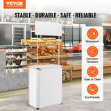 VEVOR Portable Tradeshow Podium Table, 785 x 380 x 1815 mm, Display Exhibition Counter Stand Booth Fair with Wall, Foldable Promotion Retail Bar Table Pop Up Podium with Storage Rack/Carrying Bag - Front View