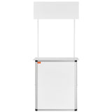 VEVOR Portable Tradeshow Podium Table, 785 x 380 x 1815 mm, Display Exhibition Counter Stand Booth Fair with Wall, Foldable Promotion Retail Bar Table Pop Up Podium with Storage Rack/Carrying Bag - Extra Image