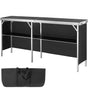 Extra Long Folding Portable Bar Table - Tradeshow Podium Table for Indoor