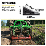 VEVOR Box Blade Shank, 46.4cm Scarifier Shank, 4 Holes Box Scraper Shank, Ripper Shank with Removable Tapered Teeth and Pins, Adjustable Shanks