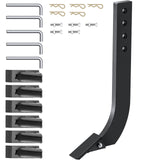 VEVOR Box Blade Shank, 46.4cm Scarifier Shank, 4 Holes Box Scraper Shank, Ripper Shank with Removable Tapered Teeth and Pins, Adjustable Shanks
