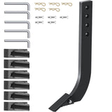 VEVOR Box Blade Shank, 46.4cm Scarifier Shank, 4 Holes Box Scraper Shank, Ripper Shank with Removable Tapered Teeth and Pins, Adjustable Shanks Assembly for Replacement, Digging, Plowing, 5PCS