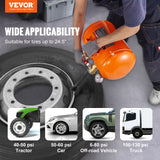 VEVOR Tire Bead Seater, 5 Gal/19L Air Tire Bead Blaster with Pressure Gauge & Handle, 145 PSI Seating Tool Inflator Tank, 85-116 PSI Operating Pressure for Car Truck ATV - Front View