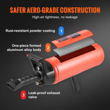 VEVOR Tire Bead Seater, 2.4 Gal/9 L Air Tire Bead Blaster, 150 PSI Handheld Bead Bazooka, Portable Tire Inflator Tool, 87-116 PSI Operating Pressure for Tractor Truck ATV Car and Automobile Repair - Top-Down View