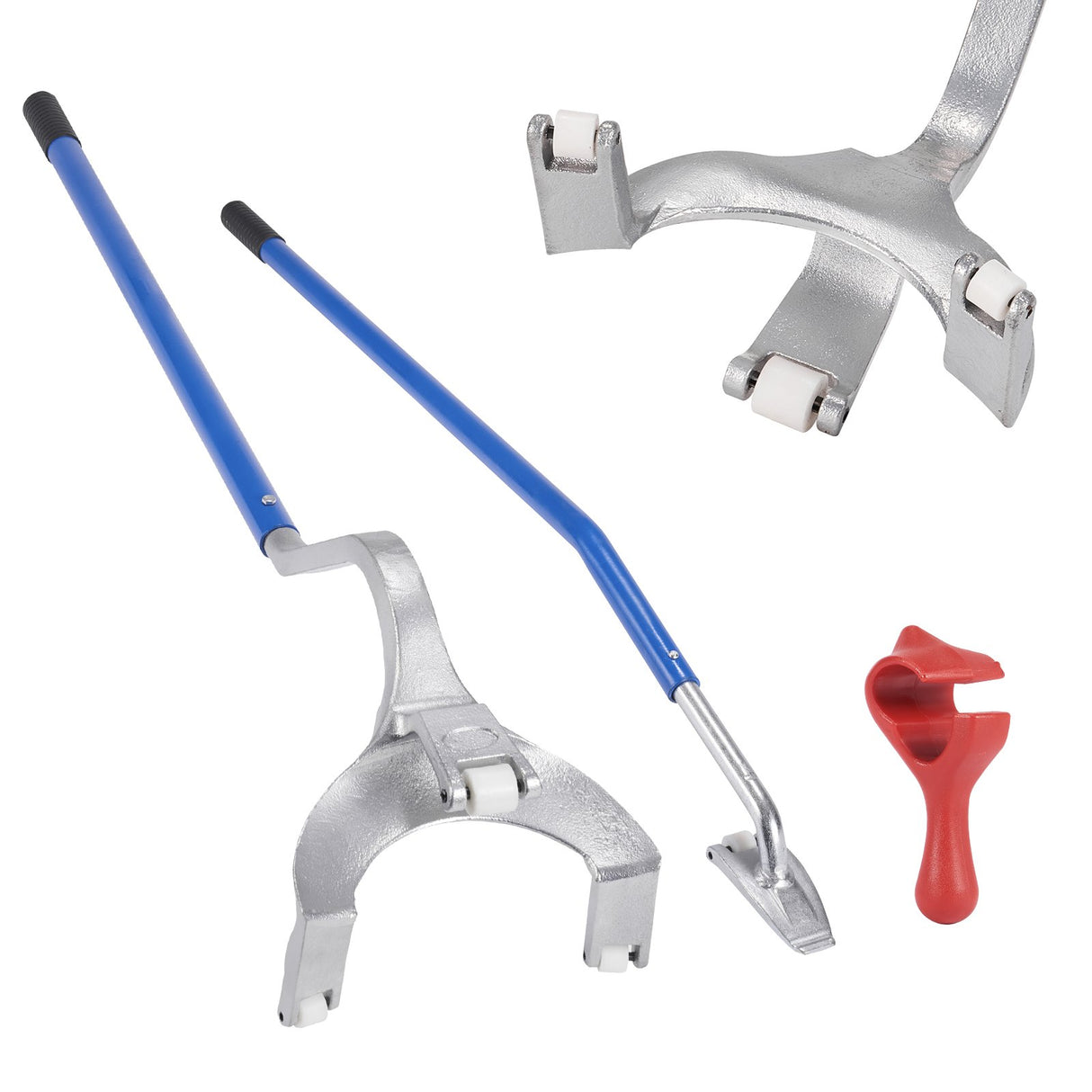 VEVOR Tire Mount Demount Tool, 571-622 mm Manual Steel Tire Changer Mount Demount Removal Tool, with Extra Bead Keeper, Tubeless Truck Bead Breaker, 3