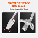 VEVOR Tire Mount Demount Tool, 571-622 mm Manual Steel Tire Changer Mount Demount Removal Tool, with Extra Bead Keeper, Tubeless Truck Bead Breaker, 3 PCS Tire Changing Tools, Orange - Top-Down View