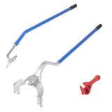 VEVOR Tire Mount Demount Tool, 571-622 mm Manual Steel Tire Changer Mount Demount Removal Tool, with Extra Bead Keeper, Tubeless Truck Bead Breaker, 3 PCS Tire Changing Tools, Orange - Extra Image