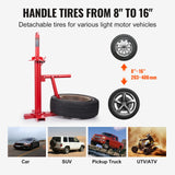 VEVOR Manual Tire Changer, Portable Hand Bead Breaker Mounting Tool for 203 - 406 mm Tires, Compatible with Car Truck Trailer, Tire Mounting Machine for Home Garage Small Auto Shop - Side View