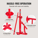 VEVOR Manual Tire Changer, Portable Hand Bead Breaker Mounting Tool for 203 - 406 mm Tires, Compatible with Car Truck Trailer, Tire Mounting Machine for Home Garage Small Auto Shop - Rear View