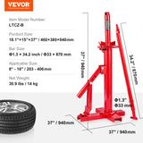 VEVOR Manual Tire Changer, Portable Hand Bead Breaker Mounting Tool for 203 - 406 mm Tires, Compatible with Car Truck Trailer, Tire Mounting Machine for Home Garage Small Auto Shop - Close-Up Angle