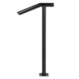 VEVOR Single Post 1-2, Black Steel Railing 441LBS Capacity Baking Varnish Iron Stairs Stylish Handrails for Outdoor Steps with Expansion Bolts & Drill Bit - Extra Image