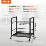 Blueprint Storage Rack, 12 Slots Blueprint Holder with Wheels, Mobile Metal Blueprint Storage Cart for Map Poster Architectural Construction Plan, Roll File Organizer for Home, Office, School - Close-Up Angle