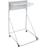 Mobile Blueprint Storage Rack, Plan Holder with 12 Pivot Brackets, Mobile Blueprint Holder Adjustable Height & Length, Poster Display Rack for Office and Home (Rack Only Without Clamps) - Extra Image