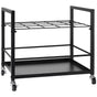Blueprint Storage Rack, 20 Slots Blueprint Holder with Wheels, Mobile Metal Blueprint Storage Cart for Map Poster Architectural Construction Plan, Roll File Organizer for Home, Office, School