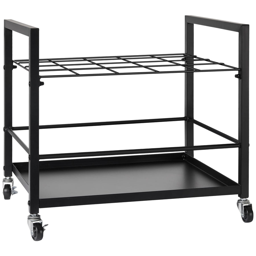Blueprint Storage Rack, 20 Slots Blueprint Holder with Wheels, Mobile Metal Blueprint Storage Cart for Map Poster Architectural Construction Plan, Roll File Organizer for Home, Office, School