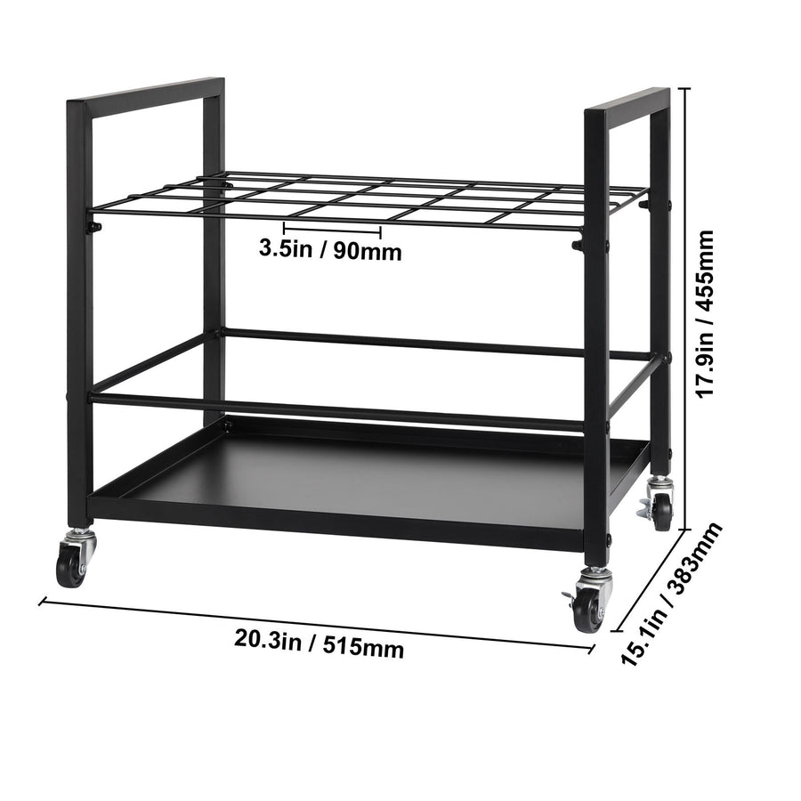 Blueprint Storage Rack, 20 Slots Blueprint Holder with Wheels, Mobile Metal Blueprint Storage Cart for Map Poster Architectural Construction Plan, Roll File Organizer for Home, Office, School