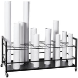 VEVOR Blueprint Storage Rack 50 Slots Mobile Roll File Holder for Architectural