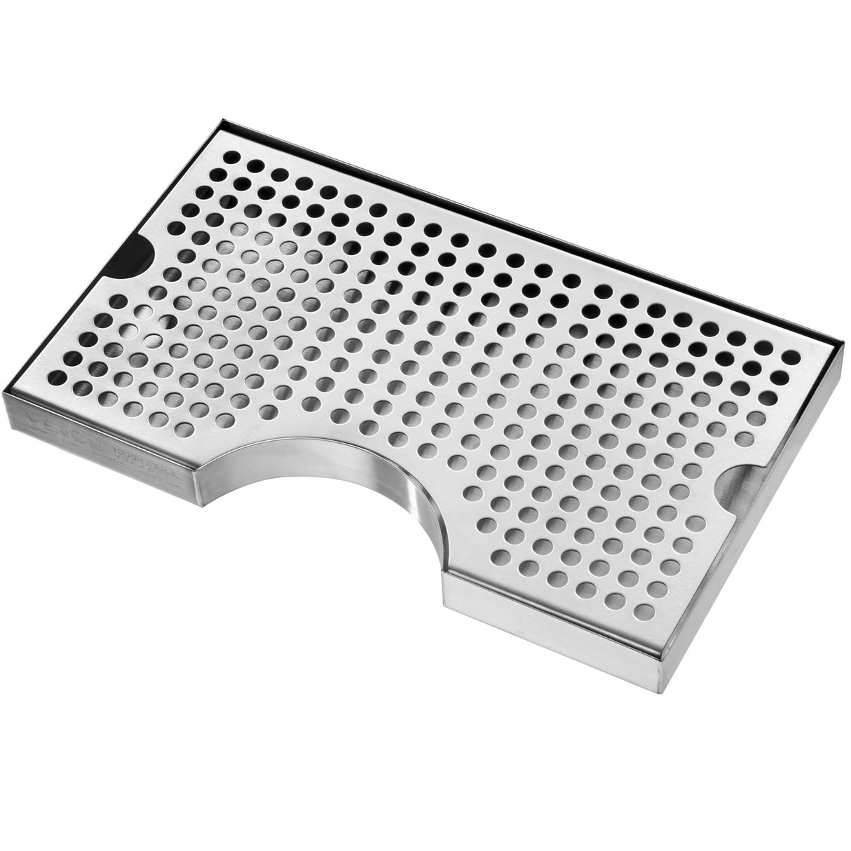 VEVOR Kegerator Beer Drip Tray 304 Stainless Steel Keg Trays with Non-Slip Pads