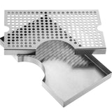 VEVOR Kegerator Beer Drip Tray 304 Stainless Steel Keg Trays with Non-Slip Pads - Extra Image