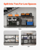 VEVOR Storage Shelves 5 Tier Adjustable Heavy Duty Garage Shelving Unit 1134 kg - Top-Down View