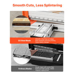 304.8mm Vinyl Floor Cutter, 12mm Thick Laminate Flooring Cutter with Upgraded Labor-Saving Aluminum-Alloy Lever, Telescoping Support Plate, Cuts Certain Engineered Wood, LVT, VCT, SPC, LVP, WPC