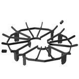 VEVOR Log Grate, 27 inch Heavy Duty Wheel Fire Grate with 6 Support Legs, Solid Powder-coated Steel Bars, Log Firewood Burning Rack Holder for Wood Stove and Outdoor Camping Fire Pit - Extra Image