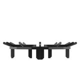 VEVOR Log Grate, 27 inch Heavy Duty Wheel Fire Grate with 6 Support Legs, Solid Powder-coated Steel Bars, Log Firewood Burning Rack Holder for Wood
