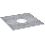 VEVOR Shower Curb Kit, 914x914mm Shower Pan Kit with 160mm Central Drain, Lightweight EPS Shower Installation Kits with 2 Waterproof Cloths, Shower