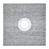 VEVOR Shower Curb Kit, 914x914mm Shower Pan Kit with 160mm Central Drain, Lightweight EPS Shower Installation Kits with 2 Waterproof Cloths, Shower Pan Slope Sticks Fit for Bathroom - Extra Image