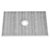 VEVOR Shower Curb Kit, 1219x1828mm Shower Pan Kit with 160mm Central Drain, Lightweight EPS Shower Installation Kits with 2 Waterproof Cloths, Shower