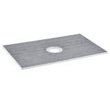VEVOR Shower Curb Kit, 1524x965mm Shower Pan Kit with 160mm Central Drain, Lightweight EPS Shower Installation Kits with 2 Waterproof Cloths, Shower Pan Slope Sticks Fit for Bathroom - Extra Image