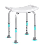 VEVOR Shower Chair, Adjustable Height Shower Stool with Built-in Handles, Shower Seat for Inside Shower or Tub, Non-Slip Bench Bathtub Stool Seat for Elderly Disabled Handicap, 158.8 kg Capacity - Extra Image