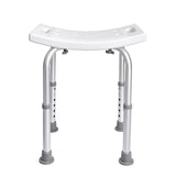 VEVOR Shower Chair, Adjustable Height Shower Stool with Built-in Handles, Shower Seat for Inside Shower or Tub, Non-Slip Bench Bathtub Stool Seat for Elderly Disabled Handicap, 158.8 kg Capacity - Extra Image