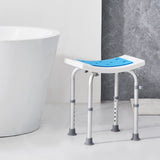 VEVOR Shower Chair, Adjustable Height Shower Stool, Shower Seat for Inside Shower or Tub, Non-Slip Bench Bathtub Stool Seat for Elderly Disabled Handicap, 158.8 kg Capacity - Low Angle