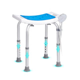 VEVOR Shower Chair, Adjustable Height Shower Stool, Shower Seat for Inside Shower or Tub, Non-Slip Bench Bathtub Stool Seat for Elderly Disabled Handicap, 158.8 kg Capacity - Extra Image