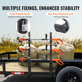 VEVOR 3-Place Weeder Trimmer Rack Holder for Open Landscape Trailer Lockable