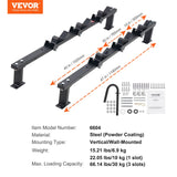 VEVOR 3-Place Weeder Trimmer Rack Holder for Open Landscape Trailer Lockable - Close-Up Angle