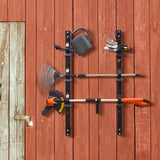 VEVOR 3-Place Weeder Trimmer Rack Holder for Open Landscape Trailer Lockable - Low Angle